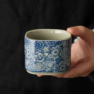 Blue And White Landscape Tea Cup Ceramic Kung Fu Tea Cup 26 01