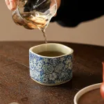 Blue And White Landscape Tea Cup Ceramic Kung Fu Tea Cup 26