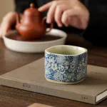 Blue And White Landscape Tea Cup Ceramic Kung Fu Tea Cup 26