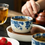 Blue And White Landscape Tea Cup Ceramic Kung Fu Tea Cup 27