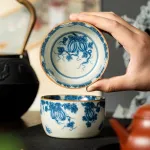 Blue And White Landscape Tea Cup Ceramic Kung Fu Tea Cup 27
