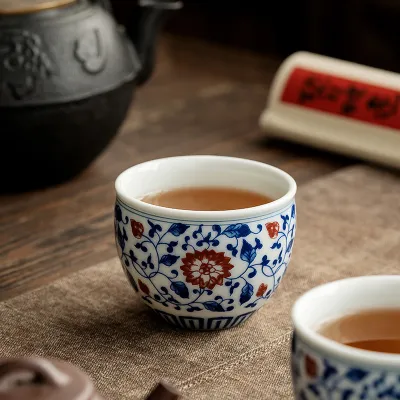 Blue And White Landscape Tea Cup Ceramic Kung Fu Tea Cup 3 01