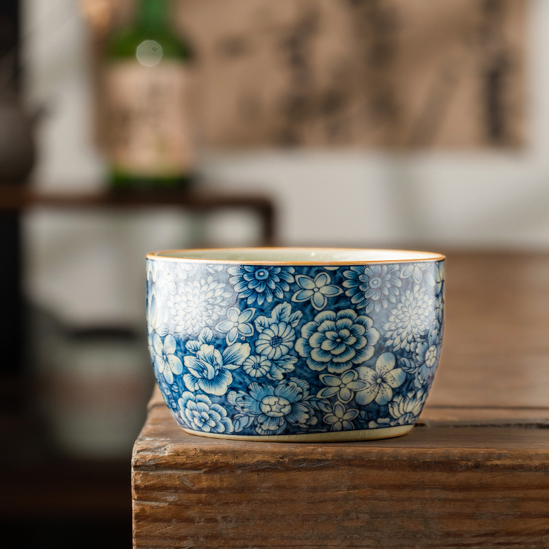 Blue And White Landscape Tea Cup Ceramic Kung Fu Tea Cup 5