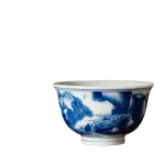 Blue And White Landscape Tea Cup Ceramic Kung Fu Tea Cup 6