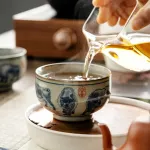 Blue And White Landscape Tea Cup Ceramic Kung Fu Tea Cup 7