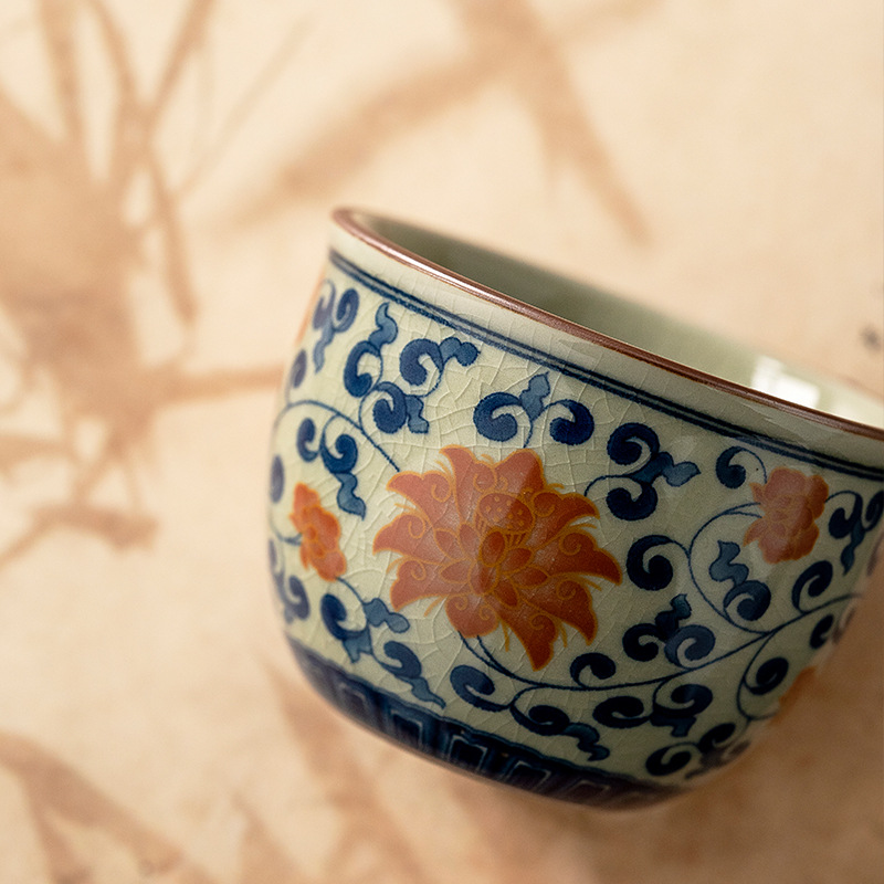 Blue And White Landscape Tea Cup Ceramic Kung Fu Tea Cup 8