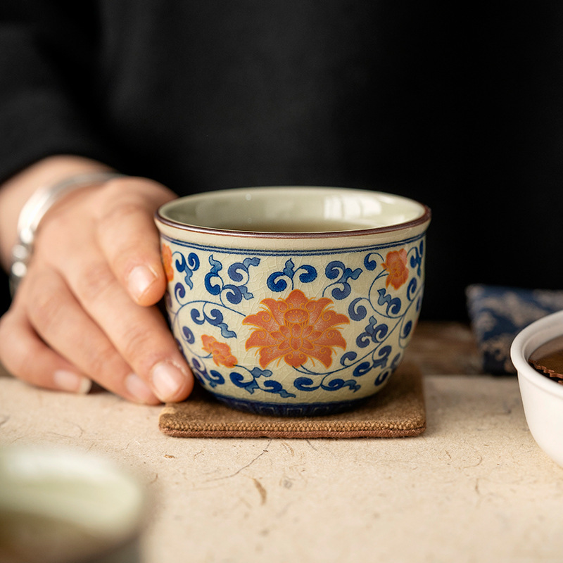 Blue And White Landscape Tea Cup Ceramic Kung Fu Tea Cup 8
