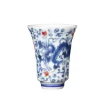 Blue And White Landscape Tea Cup Ceramic Kung Fu Tea Cup 9