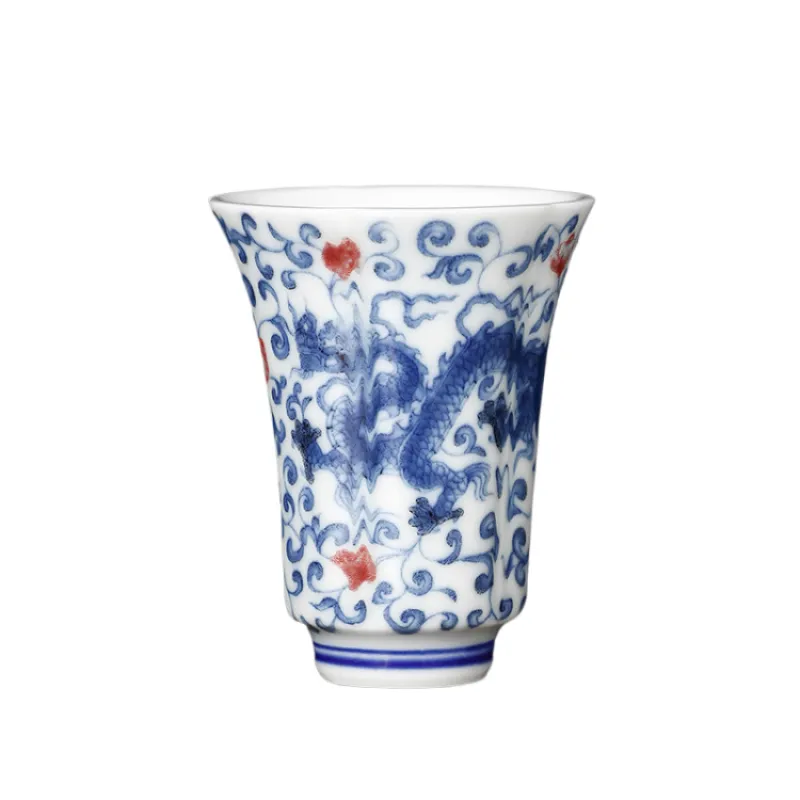 Blue And White Landscape Tea Cup Ceramic Kung Fu Tea Cup 9