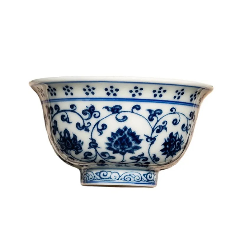 Blue And White Landscape Tea Cup Ceramic Kung Fu Tea Cup 2