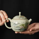 Hand-Painted Teapot Teapot High-End Single Pot Kung Fu Tea Set 21
