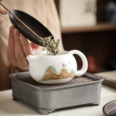 Hand-Painted Teapot Teapot High-End Single Pot Kung Fu Tea Set 10 02