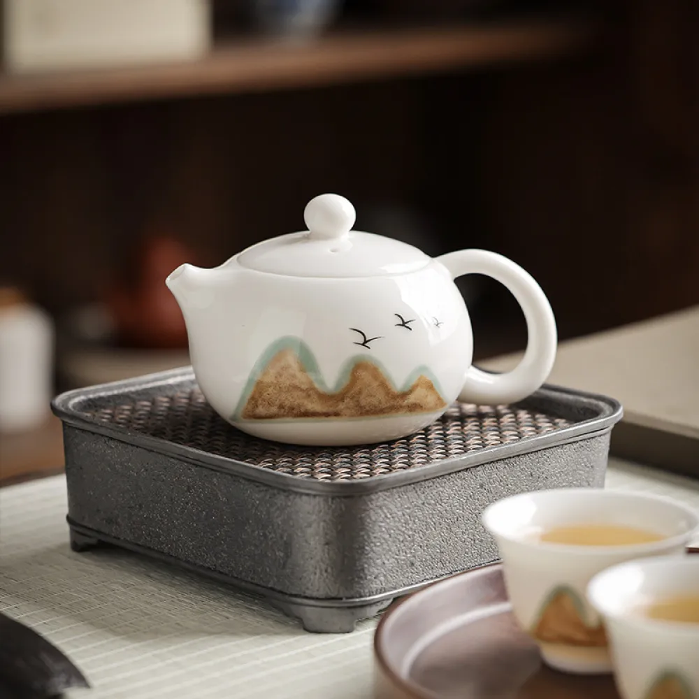 Hand-Painted Teapot Teapot High-End Single Pot Kung Fu Tea Set 10