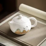 Hand-Painted Teapot Teapot High-End Single Pot Kung Fu Tea Set 10