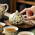 Hand-Painted Teapot Teapot High-End Single Pot Kung Fu Tea Set 11