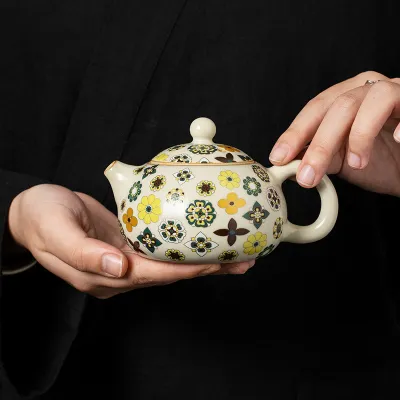 Hand-Painted Teapot Teapot High-End Single Pot Kung Fu Tea Set 11 02