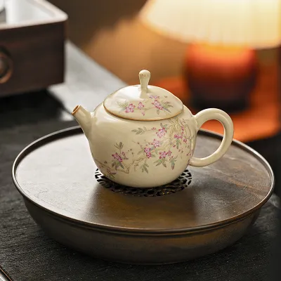 Hand-Painted Teapot Teapot High-End Single Pot Kung Fu Tea Set 12 02