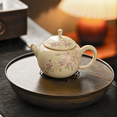 Hand-Painted Teapot Teapot High-End Single Pot Kung Fu Tea Set 12 02