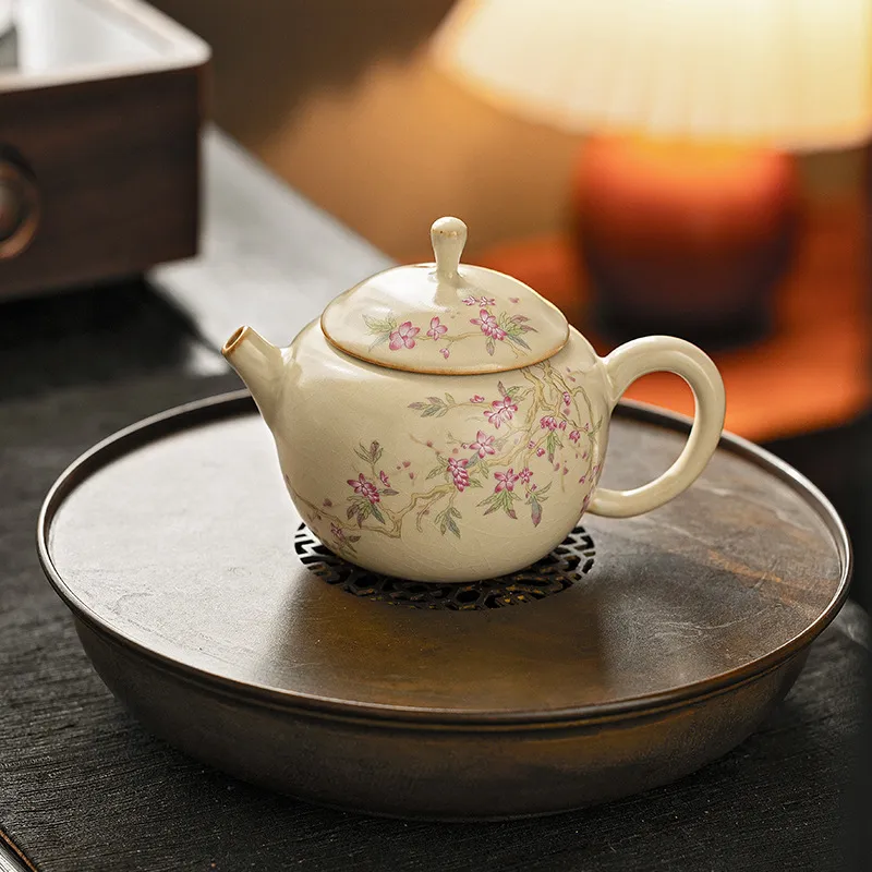 Hand-Painted Teapot Teapot High-End Single Pot Kung Fu Tea Set 12