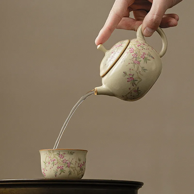 Hand-Painted Teapot Teapot High-End Single Pot Kung Fu Tea Set 12
