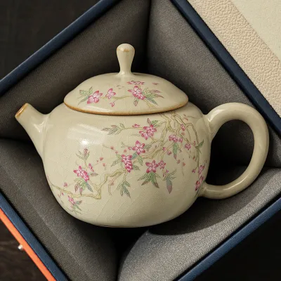 Hand-Painted Teapot Teapot High-End Single Pot Kung Fu Tea Set 12 01