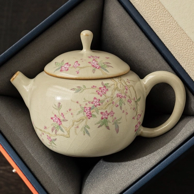 Hand-Painted Teapot Teapot High-End Single Pot Kung Fu Tea Set 12 01