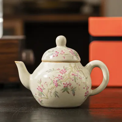 Hand-Painted Teapot Teapot High-End Single Pot Kung Fu Tea Set 15 02