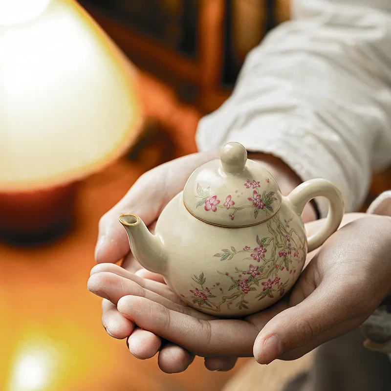 Hand-Painted Teapot Teapot High-End Single Pot Kung Fu Tea Set 15