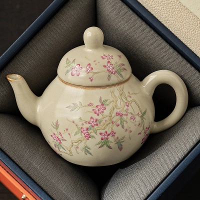 Hand-Painted Teapot Teapot High-End Single Pot Kung Fu Tea Set 15 01