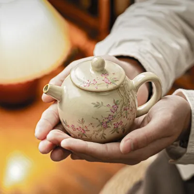 Hand-Painted Teapot Teapot High-End Single Pot Kung Fu Tea Set 16 02