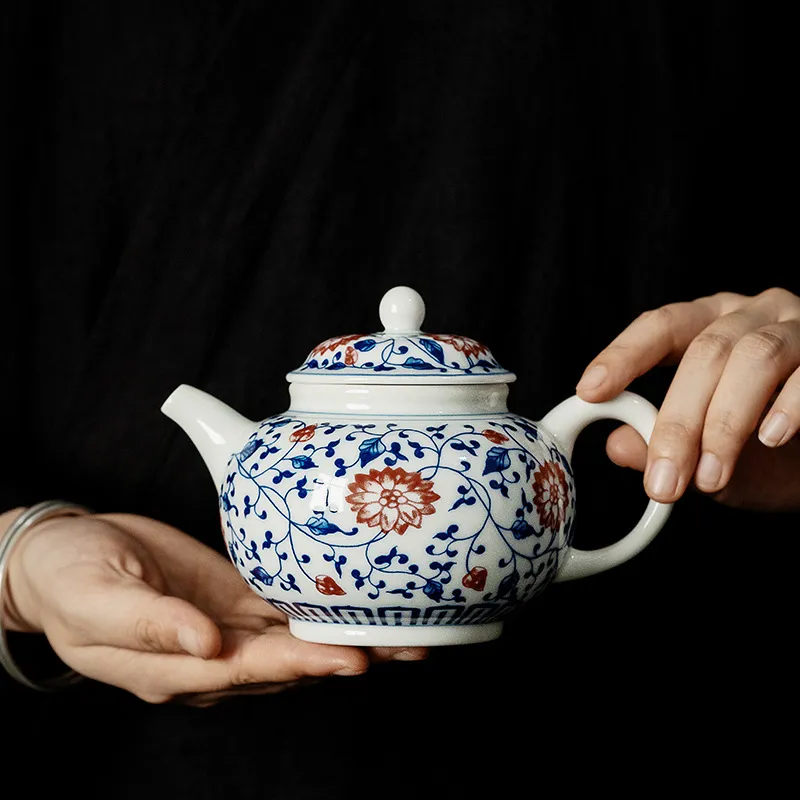 Hand-Painted Teapot Teapot High-End Single Pot Kung Fu Tea Set 19