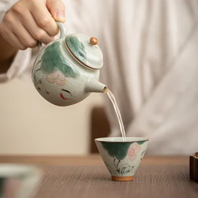 Hand-Painted Teapot Teapot High-End Single Pot Kung Fu Tea Set 1 01