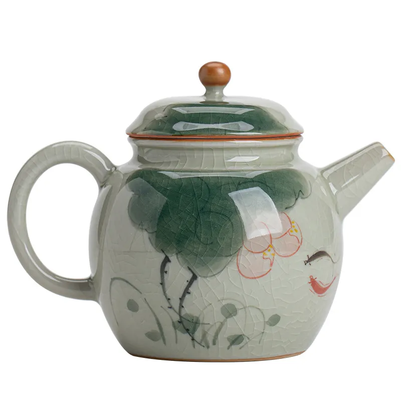 Hand-Painted Teapot Teapot High-End Single Pot Kung Fu Tea Set 1