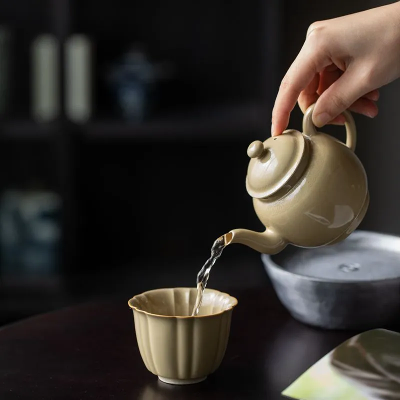 Hand-Painted Teapot Teapot High-End Single Pot Kung Fu Tea Set 22