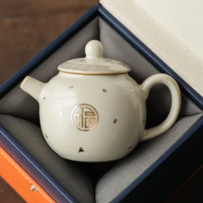 Hand-Painted Teapot Teapot High-End Single Pot Kung Fu Tea Set 2 01