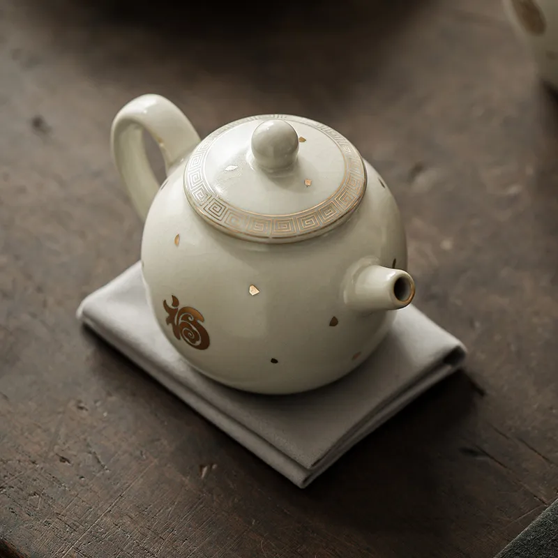 Hand-Painted Teapot Teapot High-End Single Pot Kung Fu Tea Set 2