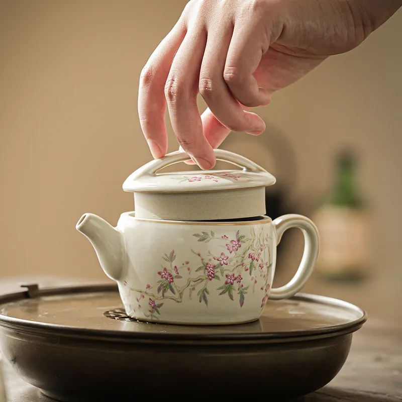 Hand-Painted Teapot Teapot High-End Single Pot Kung Fu Tea Set 3