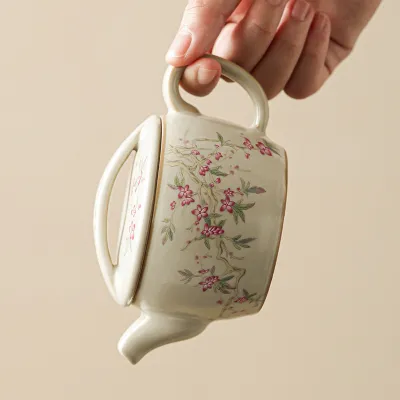 Hand-Painted Teapot Teapot High-End Single Pot Kung Fu Tea Set 3 02
