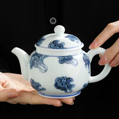 Hand-Painted Teapot Teapot High-End Single Pot Kung Fu Tea Set 4 01