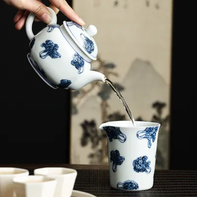 Hand-Painted Teapot Teapot High-End Single Pot Kung Fu Tea Set 4 02