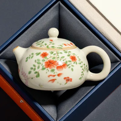 Hand-Painted Teapot Teapot High-End Single Pot Kung Fu Tea Set 5 01