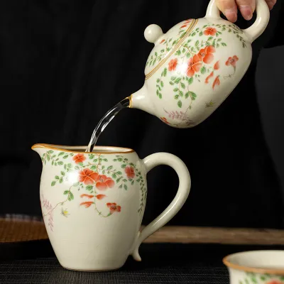 Hand-Painted Teapot Teapot High-End Single Pot Kung Fu Tea Set 5 02