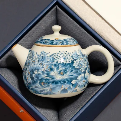 Hand-Painted Teapot Teapot High-End Single Pot Kung Fu Tea Set 6 01
