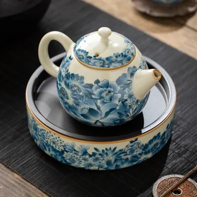 Hand-Painted Teapot Teapot High-End Single Pot Kung Fu Tea Set 6 02