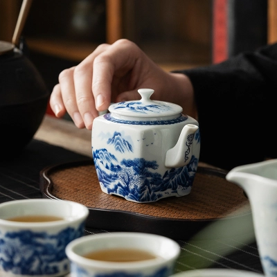 Hand-Painted Teapot Teapot High-End Single Pot Kung Fu Tea Set 7 02