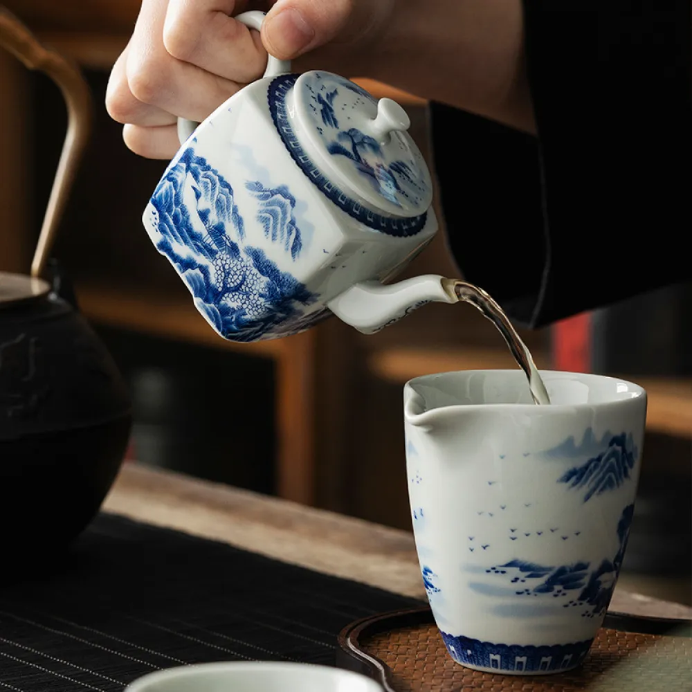 Hand-Painted Teapot Teapot High-End Single Pot Kung Fu Tea Set 7