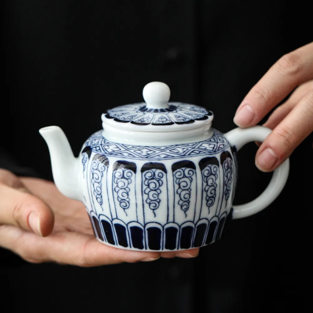 Hand-Painted Teapot Teapot High-End Single Pot Kung Fu Tea Set 8