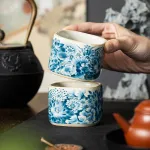Single Ceramic Ru Kiln Kung Fu Tea Cup 11