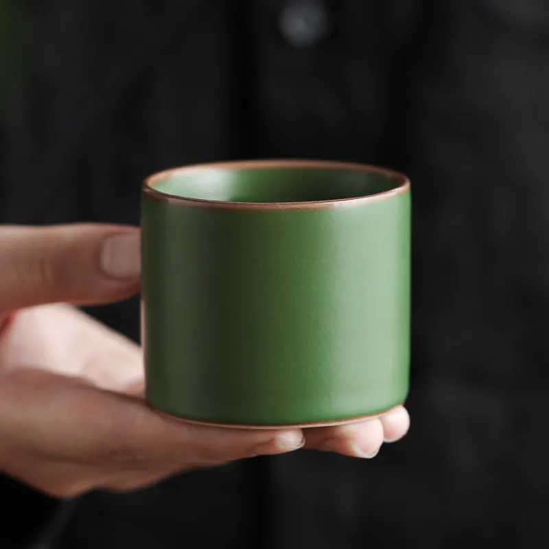 Single Ceramic Ru Kiln Kung Fu Tea Cup 12