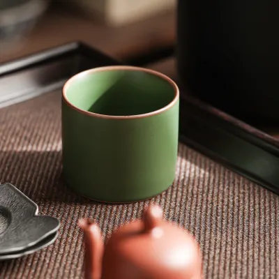 Single Ceramic Ru Kiln Kung Fu Tea Cup 12 02